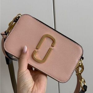 Marc Jacobs Blush Crossbody Bag with Gold Accents